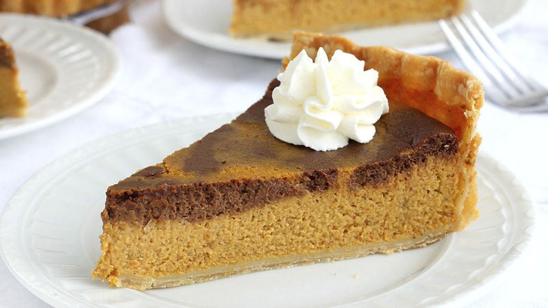 Chocolate-Pumpkin Pie