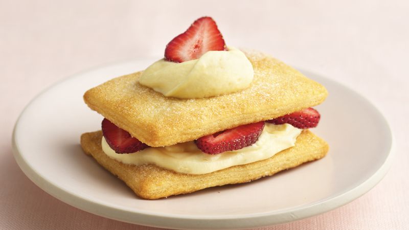 Crescent Strawberry Napoleons