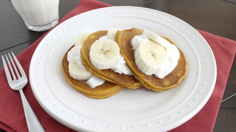Pumpkin Cookie Dough Pancakes