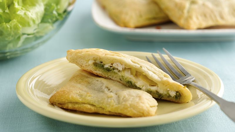 Rotisserie Chicken Pesto Crescent Pockets