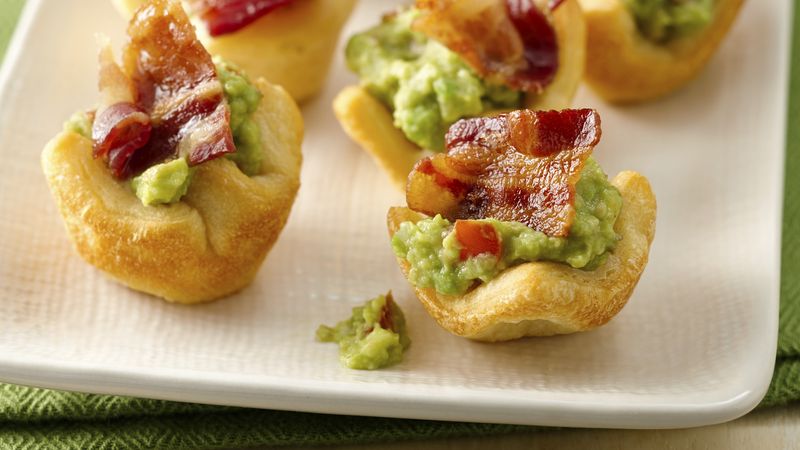3-Ingredient Bacon-Guacamole Crescent Cups