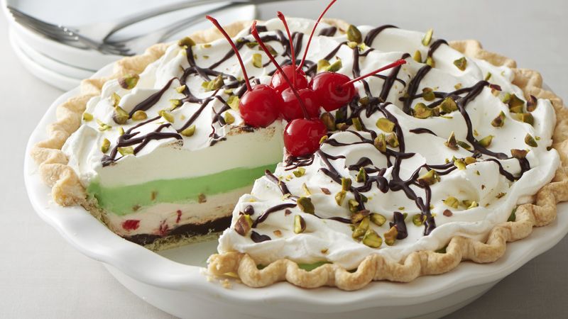 Black-Bottom Spumoni Layer Pie