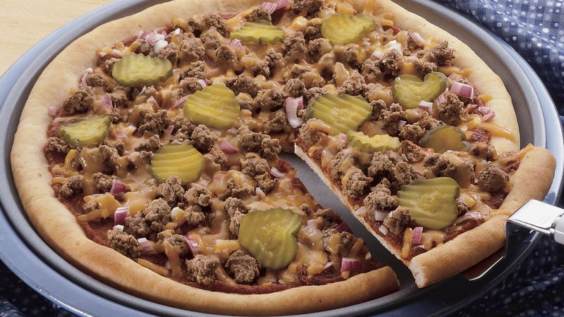 Easy Cheeseburger Pizza