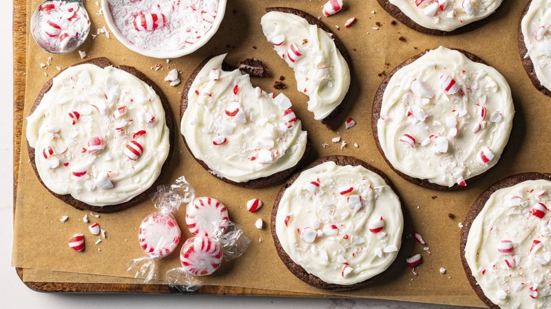 Peppermint Patty-Stuffed Cookies