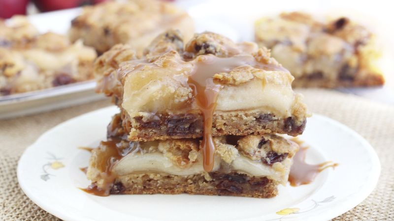 Caramel Apple Pie Cookie Bars