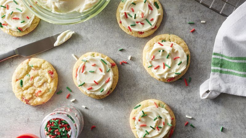 Christmas Confetti Sugar Cookies