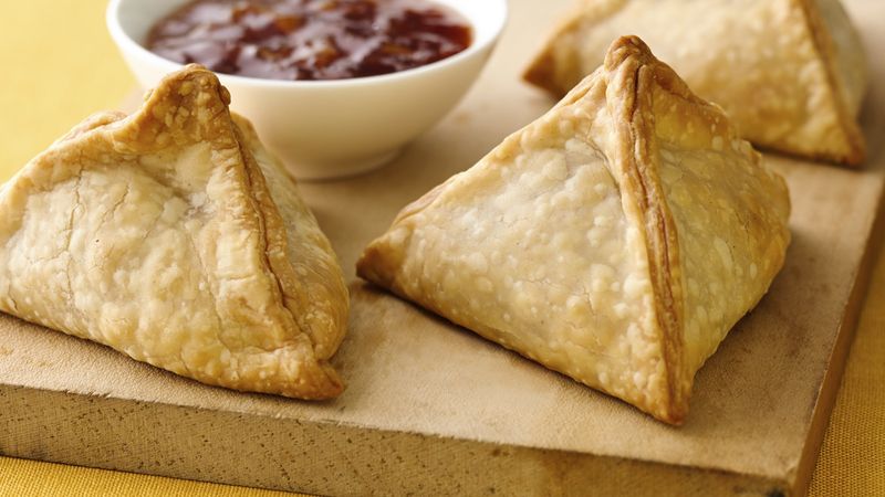 Spicy Beef and Sweet Potato Samosas