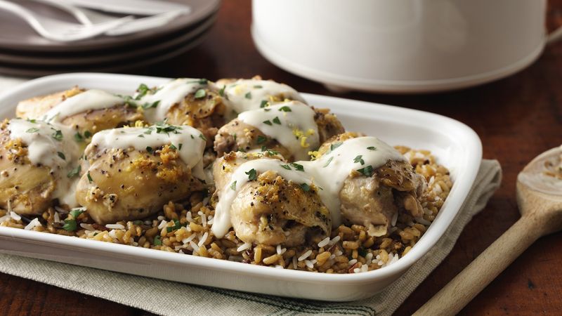 Slow-Cooker Lemon Garlic Chicken