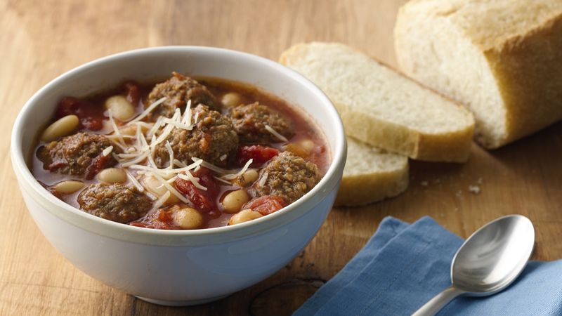 Slow-Cooker Italian Meatball Soup
