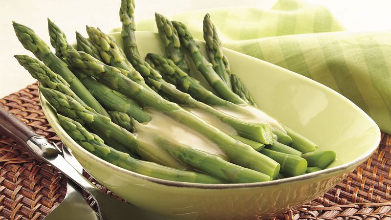 Asparagus with Maple-Mustard Sauce