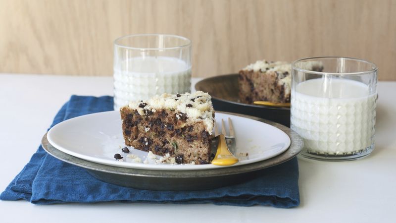 Skillet Zucchini Bread with Chocolate Chip Streusel