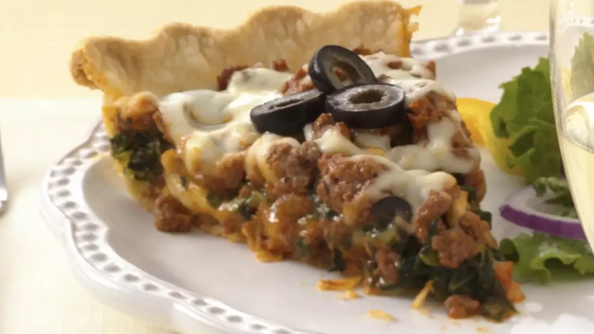 Layered Italian Beef Pie