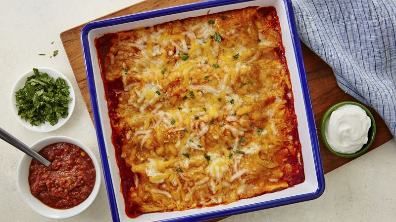 Easy Beef Enchiladas for Two