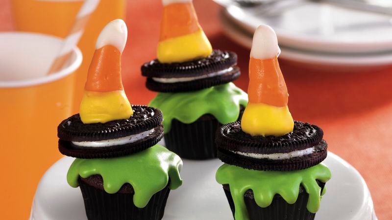 Wicked Witch Halloween Cupcakes