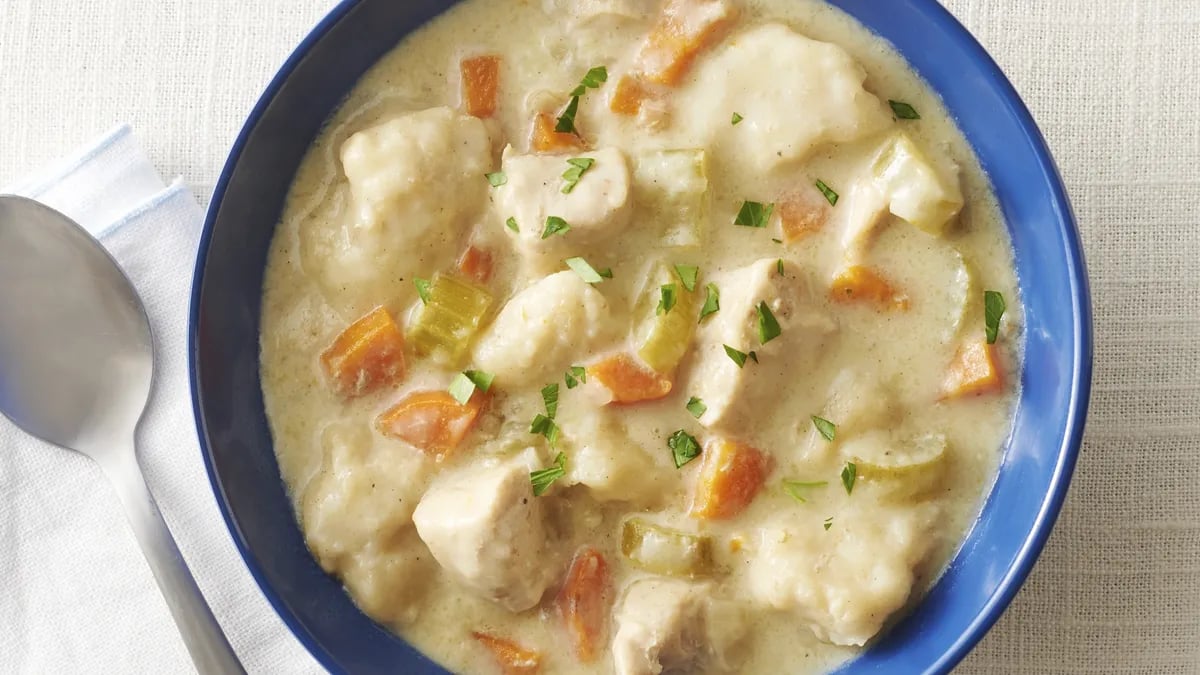 Chicken and dumplings in the pressure cooker sale