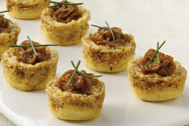 Caramelized Onion and Goat Cheese Mini Tortes