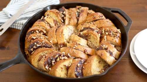 Cast Iron Skillet Butter Pecan French Toast Bake