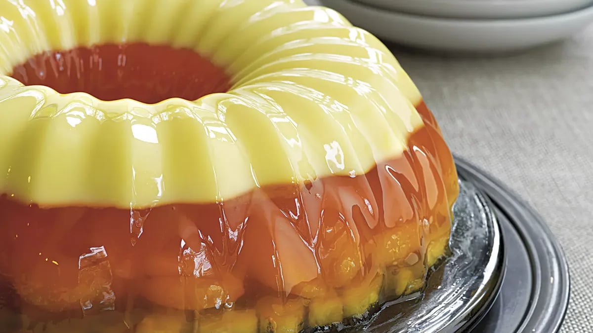 Candy Corn Gelatin Ring