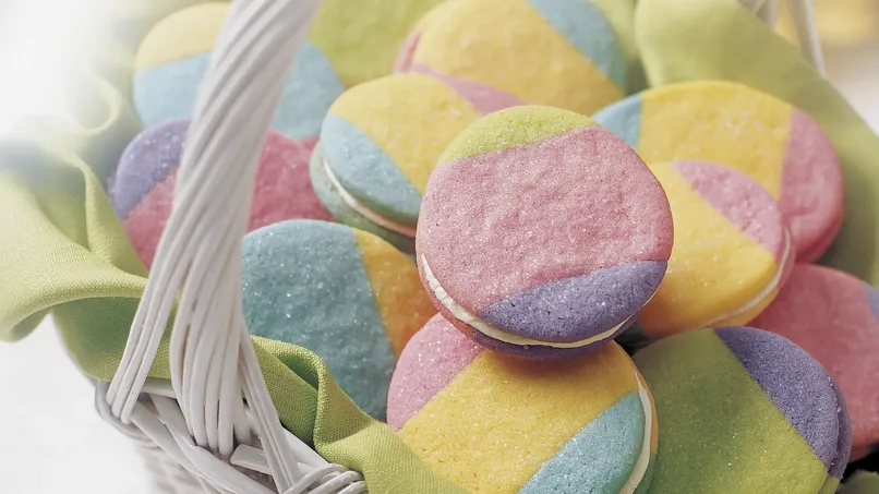 Rainbow Egg Cookies