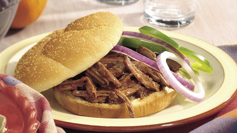 Slow-Cooker Root Beer Barbecue Beef Sandwiches