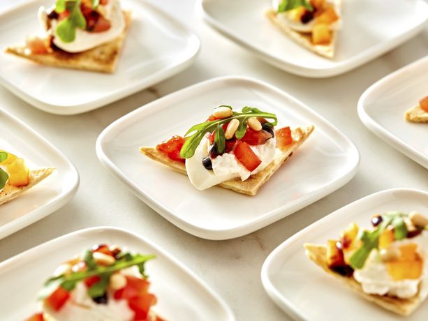 Heirloom Tomato and Burrata Appetizer Bites