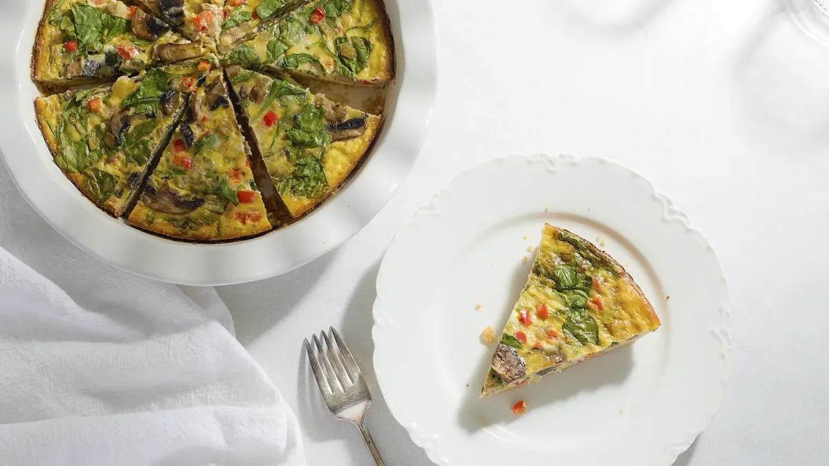 Spinach Mushroom Quiche