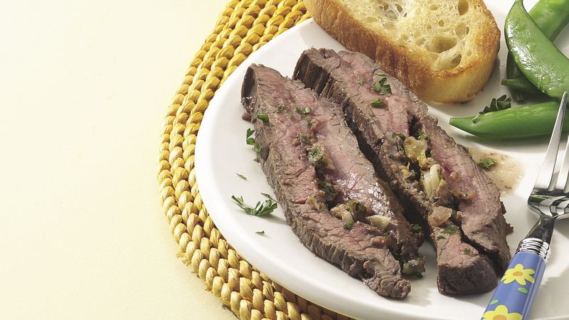 Herb-Stuffed Grilled Flank Steak