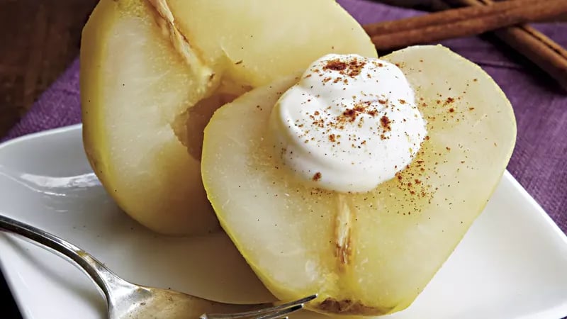 Slow-Cooker Spiced Poached Pears