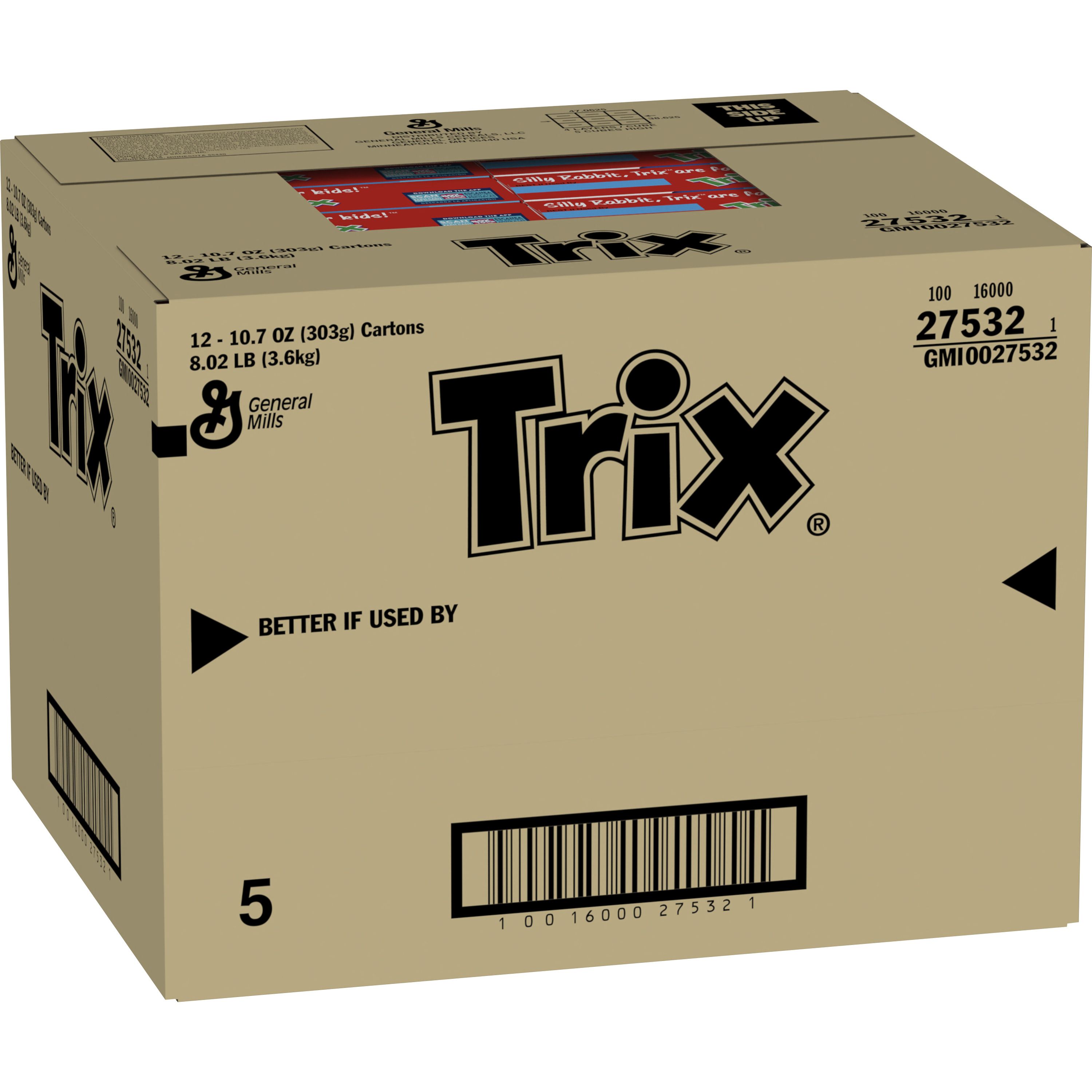 Case - Left Front 3D Trix Cereal Box 12/10.7 oz