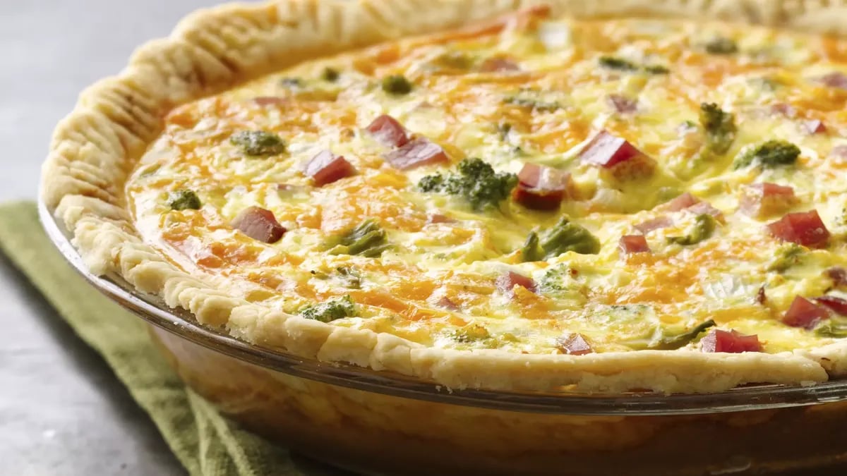 Gluten-Free Broccoli Ham Quiche