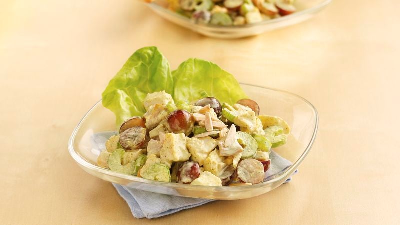 Curried Chicken Salad with Grapes & Cashews