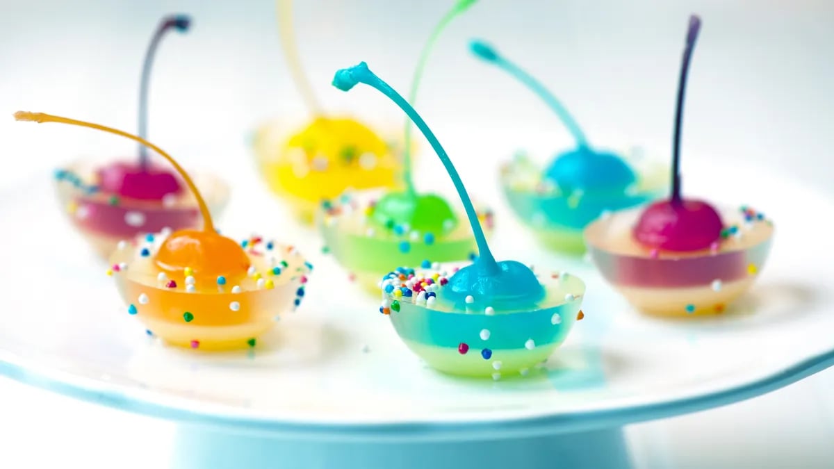 Rainbow Cherry Jigglers