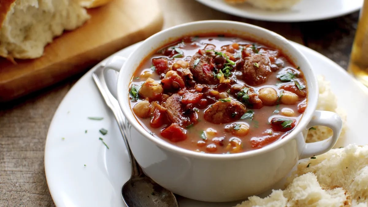 Chicken Sausage and Lentil Soup