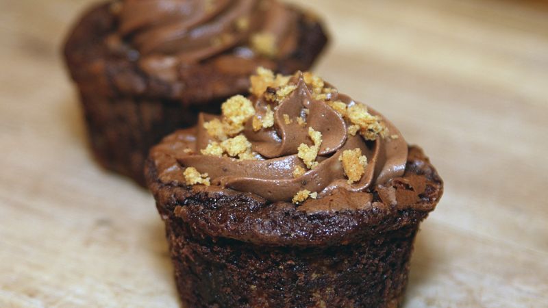 Brownie-Cookie Cupcakes
