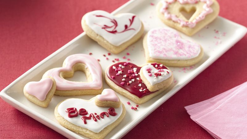 Sweet Heart Cutout Sugar Cookies