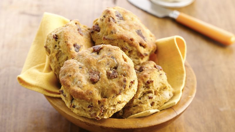 Sweet Potato-Bacon Biscuits