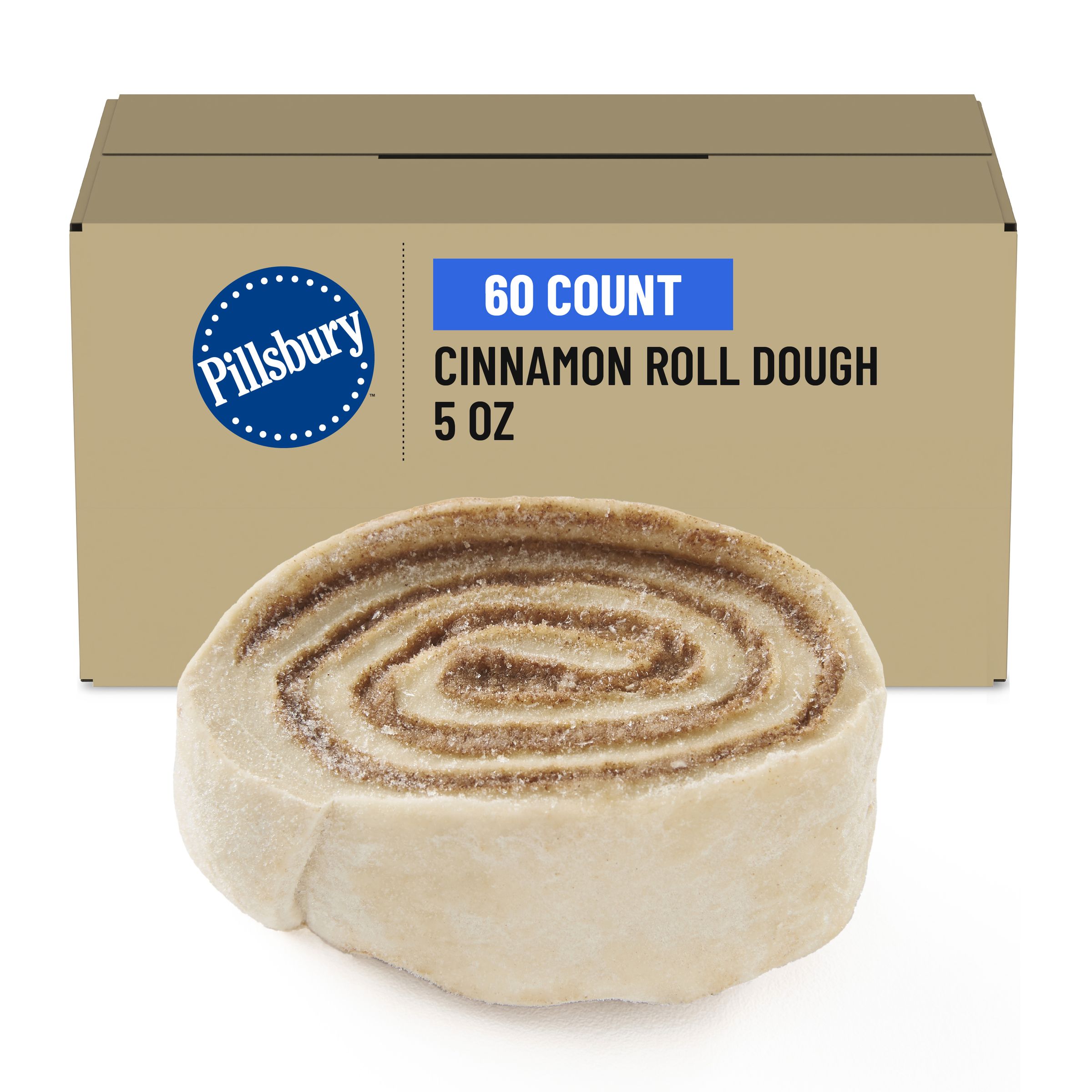  Case Optimized Hero Pillsbury Supreme Frozen Cinnamon Roll Dough Bulk Cinnamon 60/5 OZ