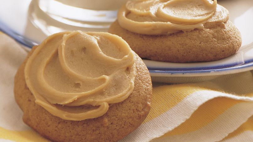 Browned Butter Cookies with Caramel Frosting
