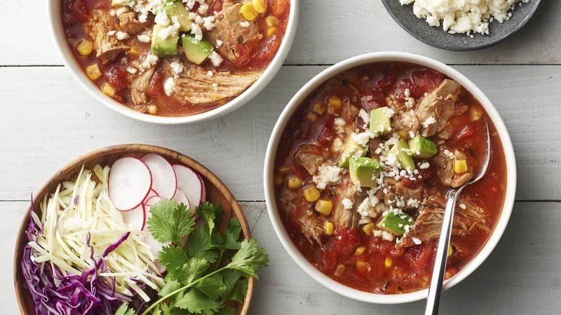 Slow-Cooker Pulled Pork Stew with Corn