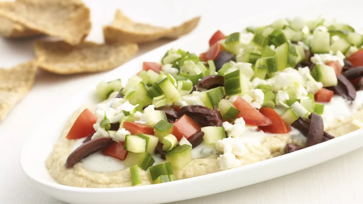 Skinny Greek Layered Dip