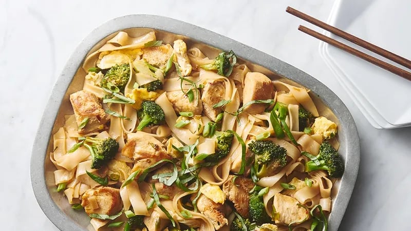 One-Pot Chicken Pad See Ew
