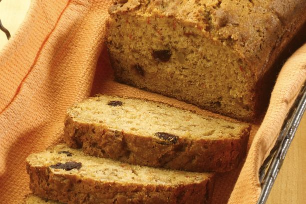 Carrot Nut Raisin Bran Quick Bread