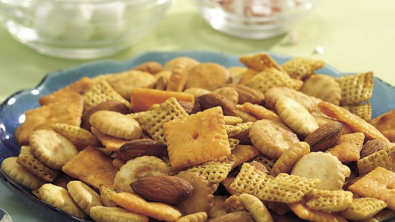 Slow-Cooker Smoky Snack Mix