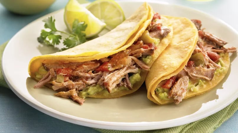 Braised Cinnamon Pork Tacos