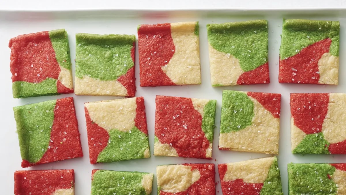 Marbled Sugar Cookie Squares 