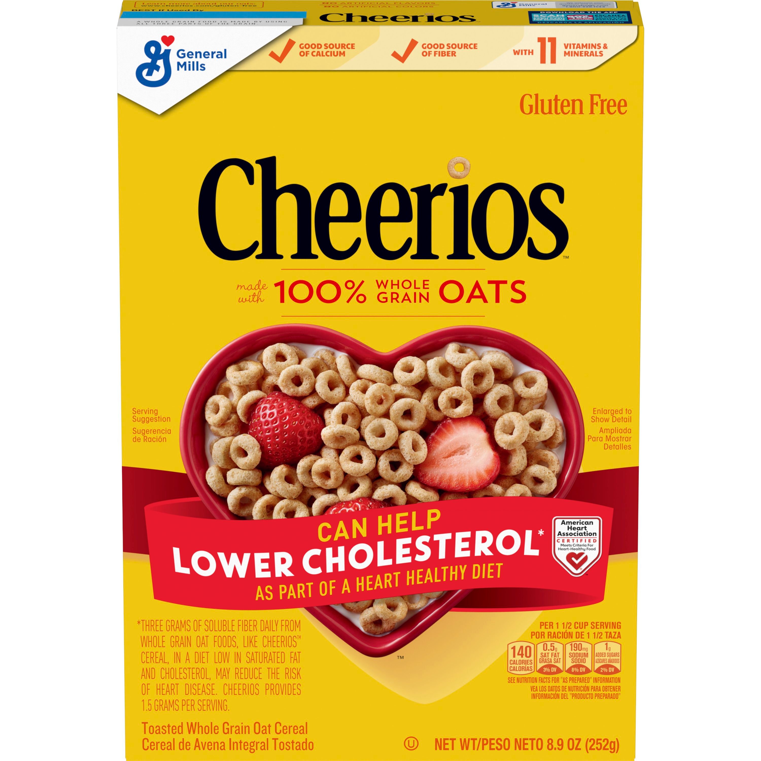 Front - 3D Cheerios Gluten Free Cereal Box (12 ct) 8.9 oz