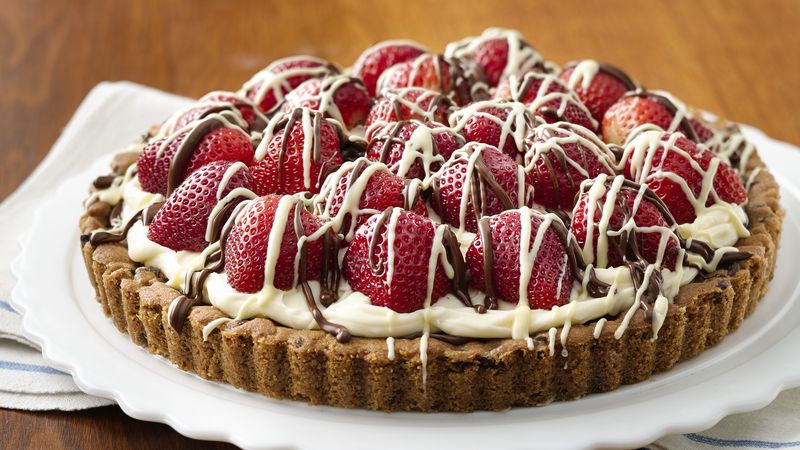 Strawberry-Mascarpone-Hazelnut Chocolate Tart