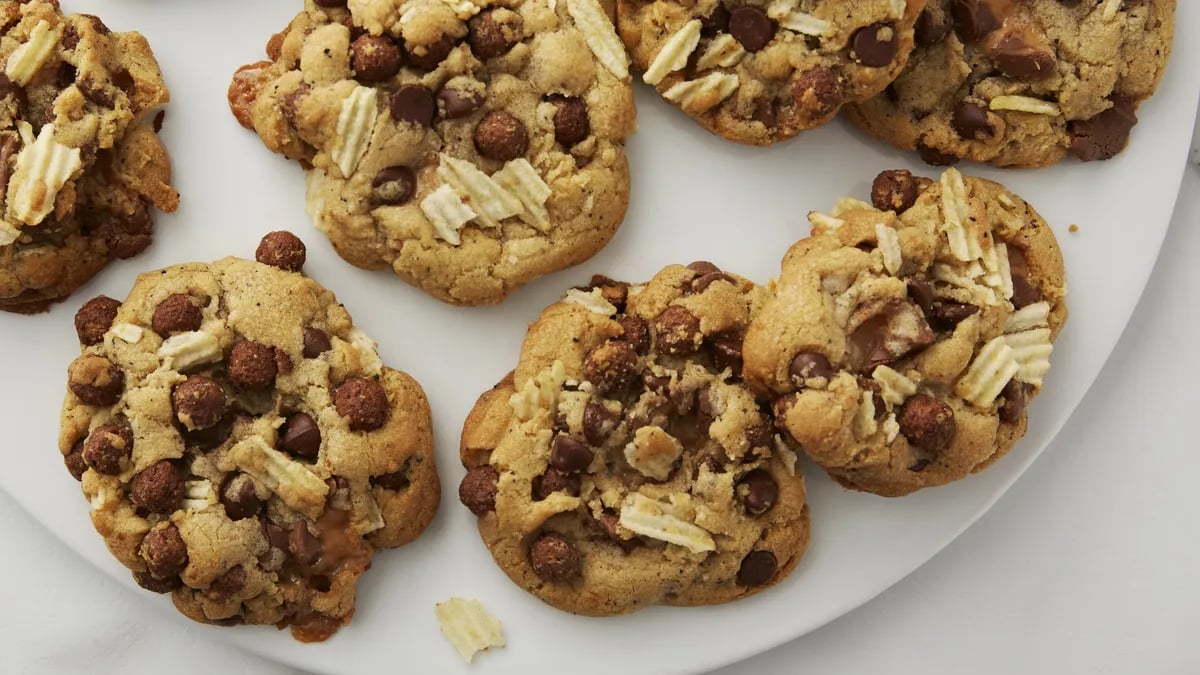 Chocolate and Caramel Compost Cookies