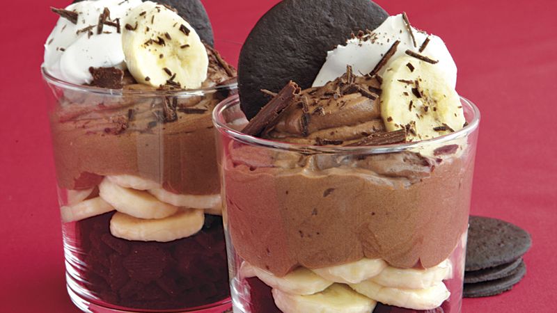 Chocolate-Banana Pudding Parfaits