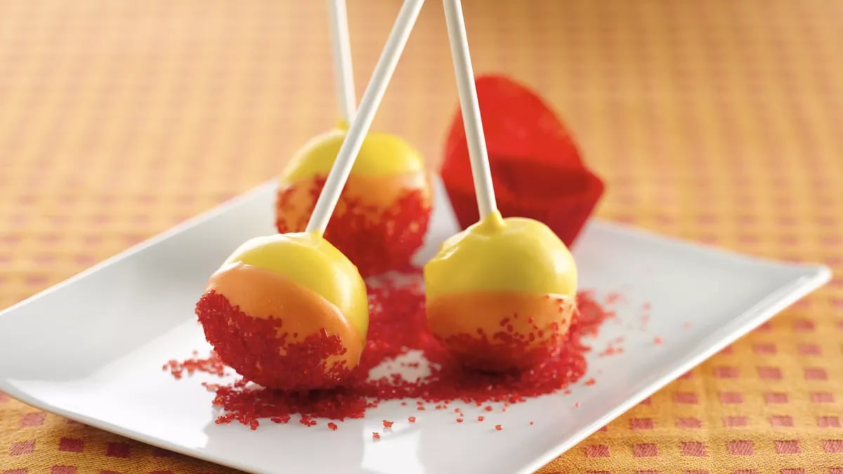 Tequila Sunrise Cake Pops